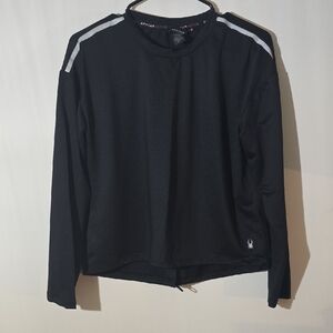 Spyder Black Long Sleeve Sport Top